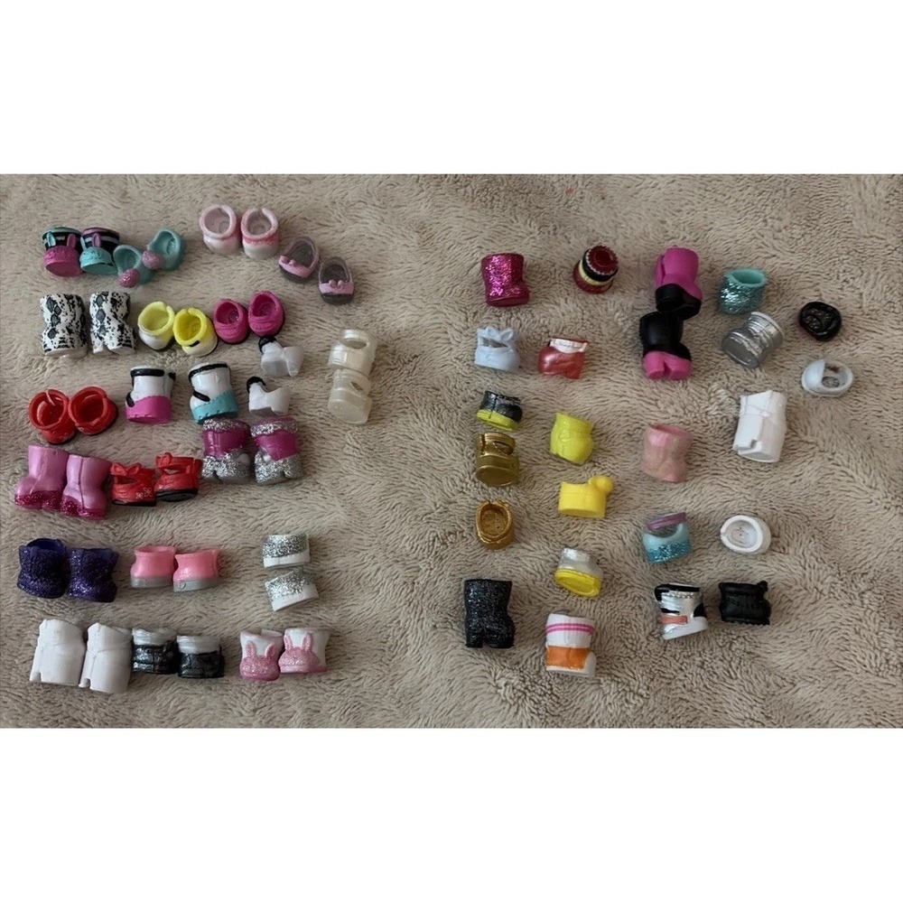 Lot Of LOL Mini Tot & Pet‎ Shoes Matched & Singles